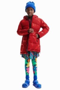 Abrigos Desigual Long padded coat with text Niña | XYS870569