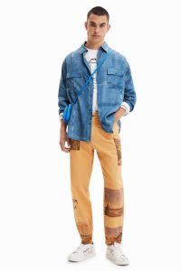 Camisas Desigual Denim-effect Hombre | JVG185237