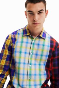 Camisas Desigual Long-sleeve plaid Hombre | EMP578249