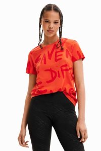 Camiseta Desigual Manifesto text Mujer | VGY231970