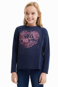 Camiseta Desigual Sequin splatter Niña | QAC351870