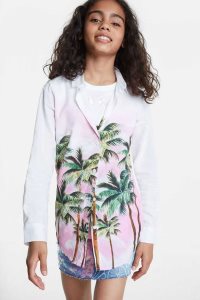 Camiseta Desigual White shirt palm trees Niña | DWQ367210