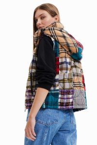 Chaquetas Desigual Acolchado patchwork gilet Mujer | USG420391