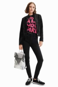 Chaquetas Desigual Gamuza-effect biker Mujer | VOT602431