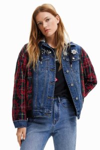 Chaquetas Desigual Híbrido denim Mujer | MIQ036289