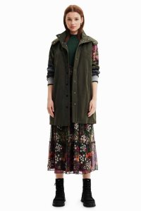 Chaquetas Desigual Híbrido long parka Mujer | KDT401853