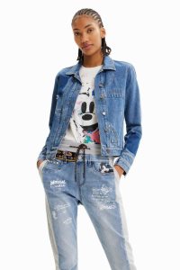 Chaquetas Desigual Patchwork denim Mujer | UCW461239