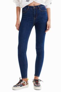 Jeans Desigual Flaco Mujer | ZBL956170