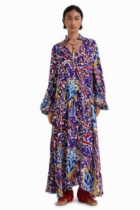 Mono Desigual Stella Jean long kaftan Mujer | JZD978032