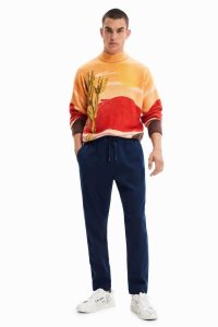 Pantalones Desigual Drawstring joggers Hombre | FBR029738