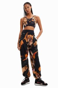 Sudaderas Desigual Mineral-effect print joggers Mujer | XVL395806