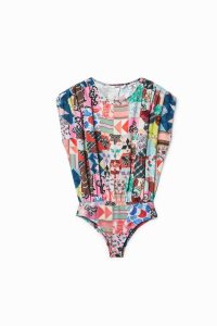 Tops Desigual Johnson Hartig patchwork bodysuit Mujer | KWP280436