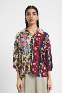 Tops Desigual Patch Mujer | SHO410396