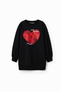 Vestido Desigual Heart sweatshirt Niña | VYP243150