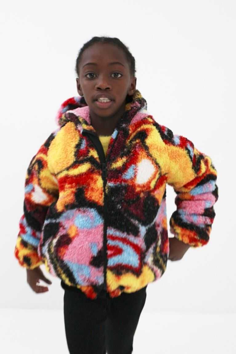 Abrigos Desigual Digital print fleece Niña | BML680315