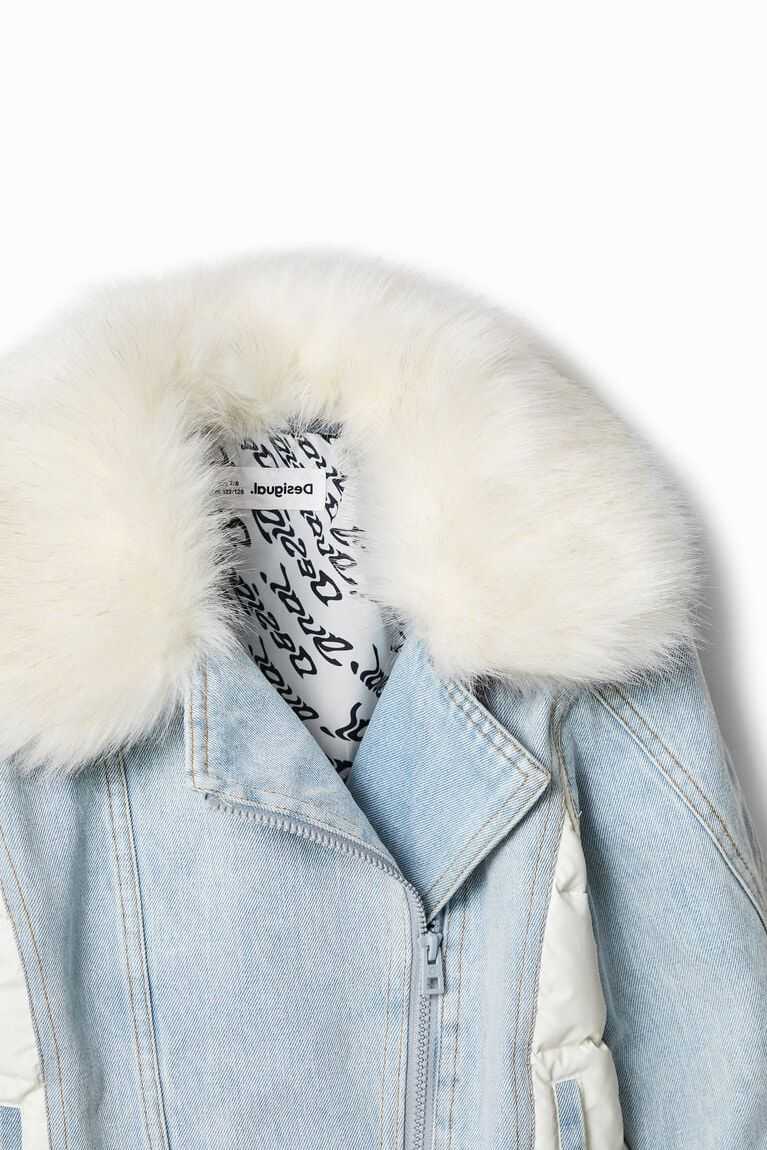 Abrigos Desigual Fur-effect trucker Niña | XYS476032