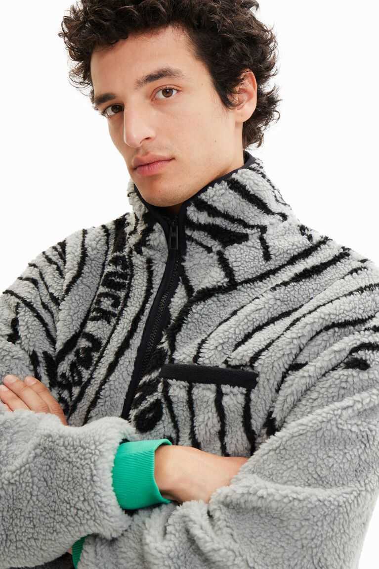 Abrigos Desigual High-neck fleece Hombre | SNZ713254