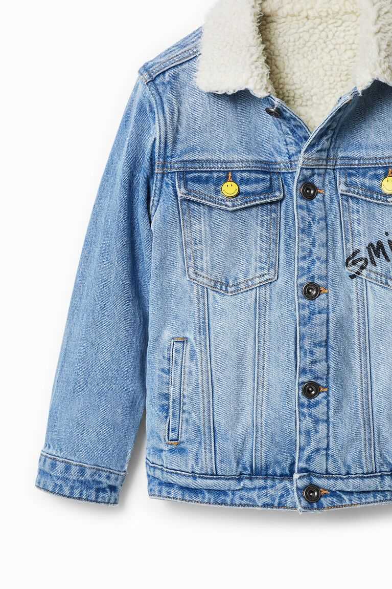 Abrigos Desigual Smiley denim trucker Niño | XRD952371