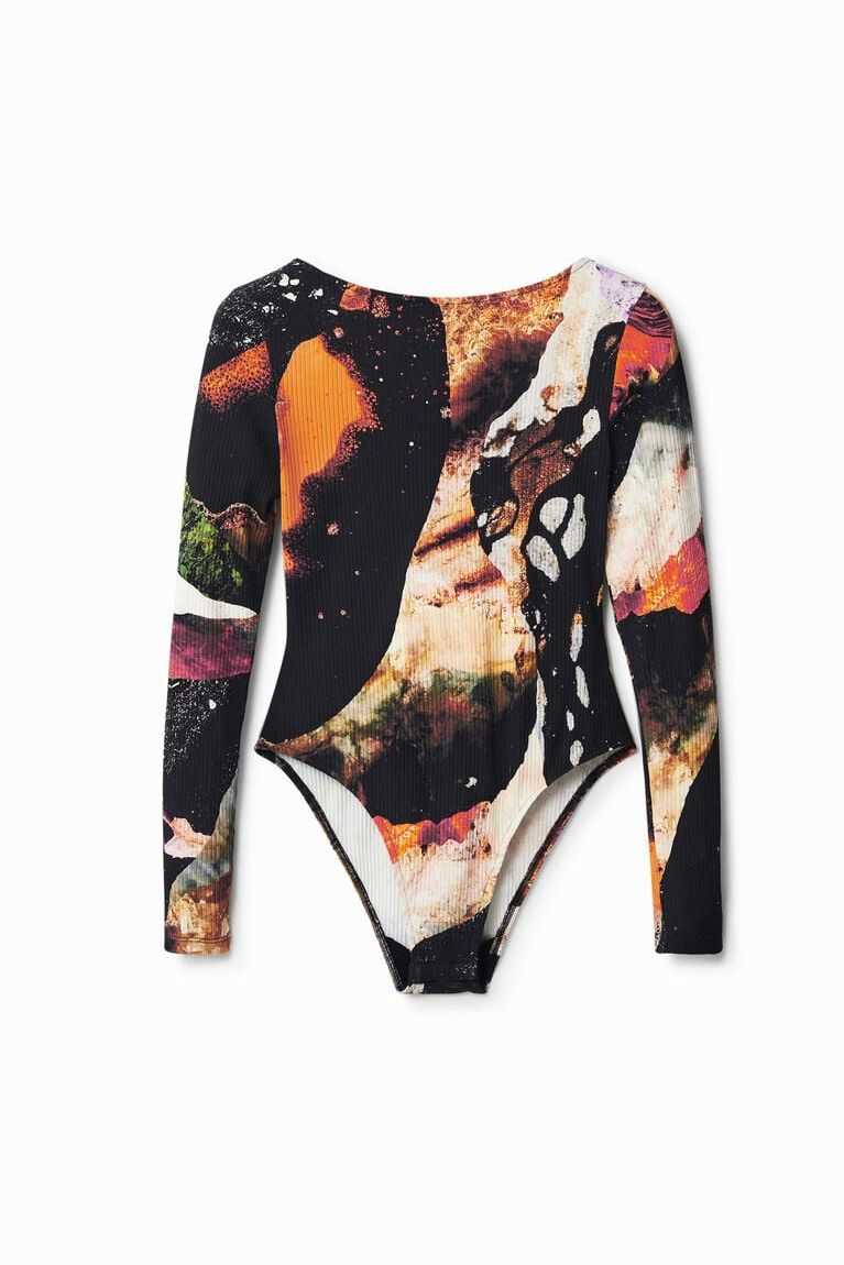 Bodysuit Desigual Digital print slim Mujer | UEY809756