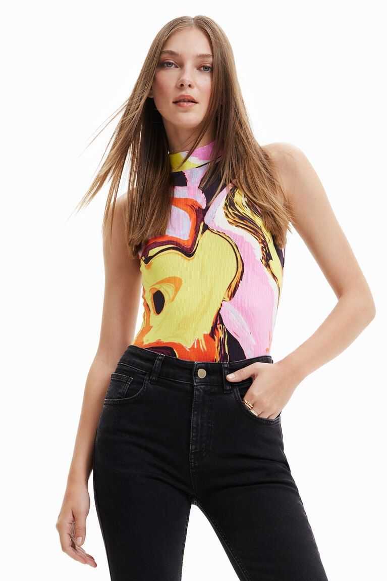 Bodysuit Desigual Multicolour digital print Mujer | XPR531802