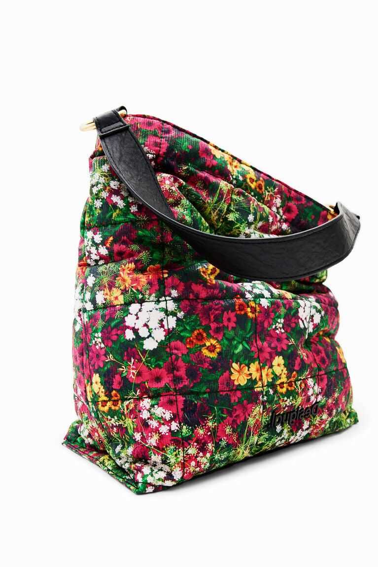 Bolsa De Hombro Desigual Large floral Mujer | EHN415968