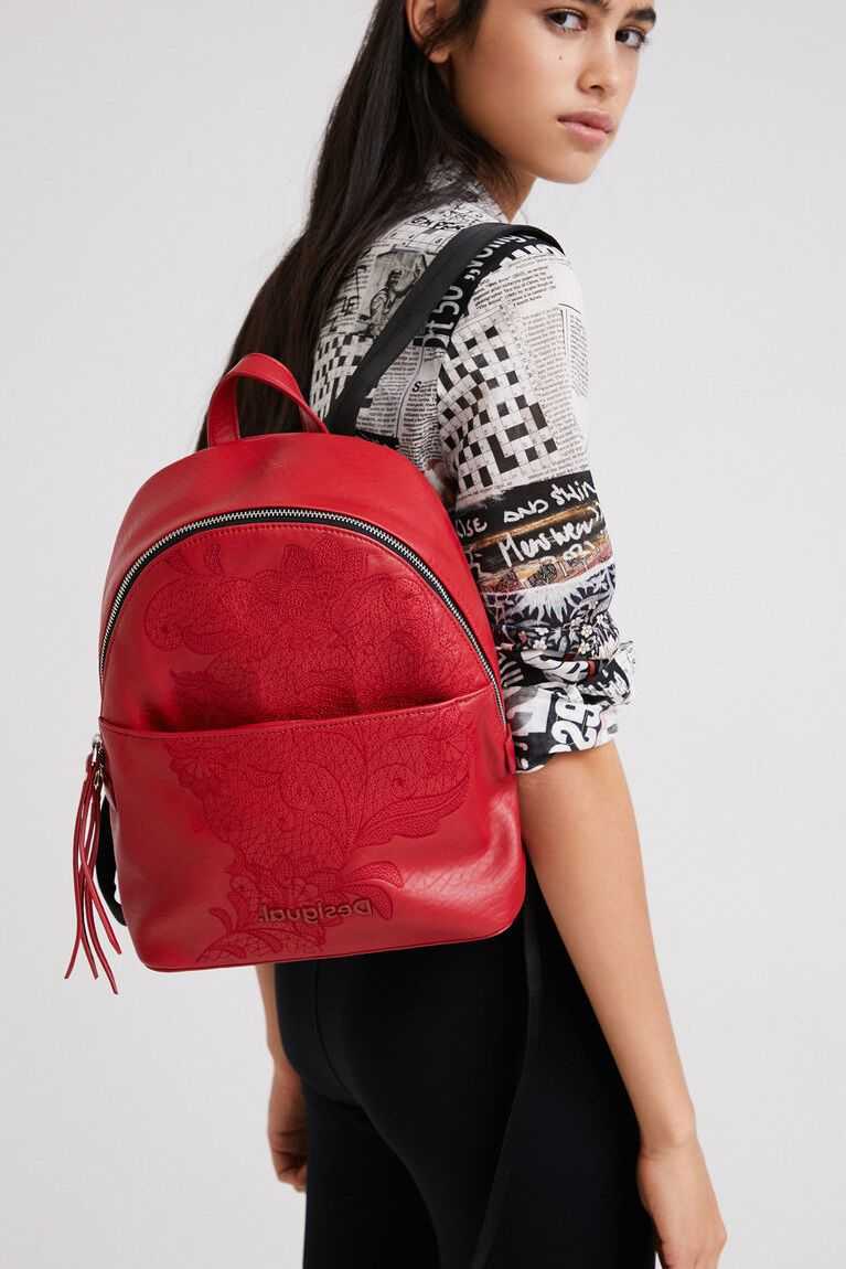 Bolsas De Mano Desigual Small with embroideries Mujer | ZWU723691