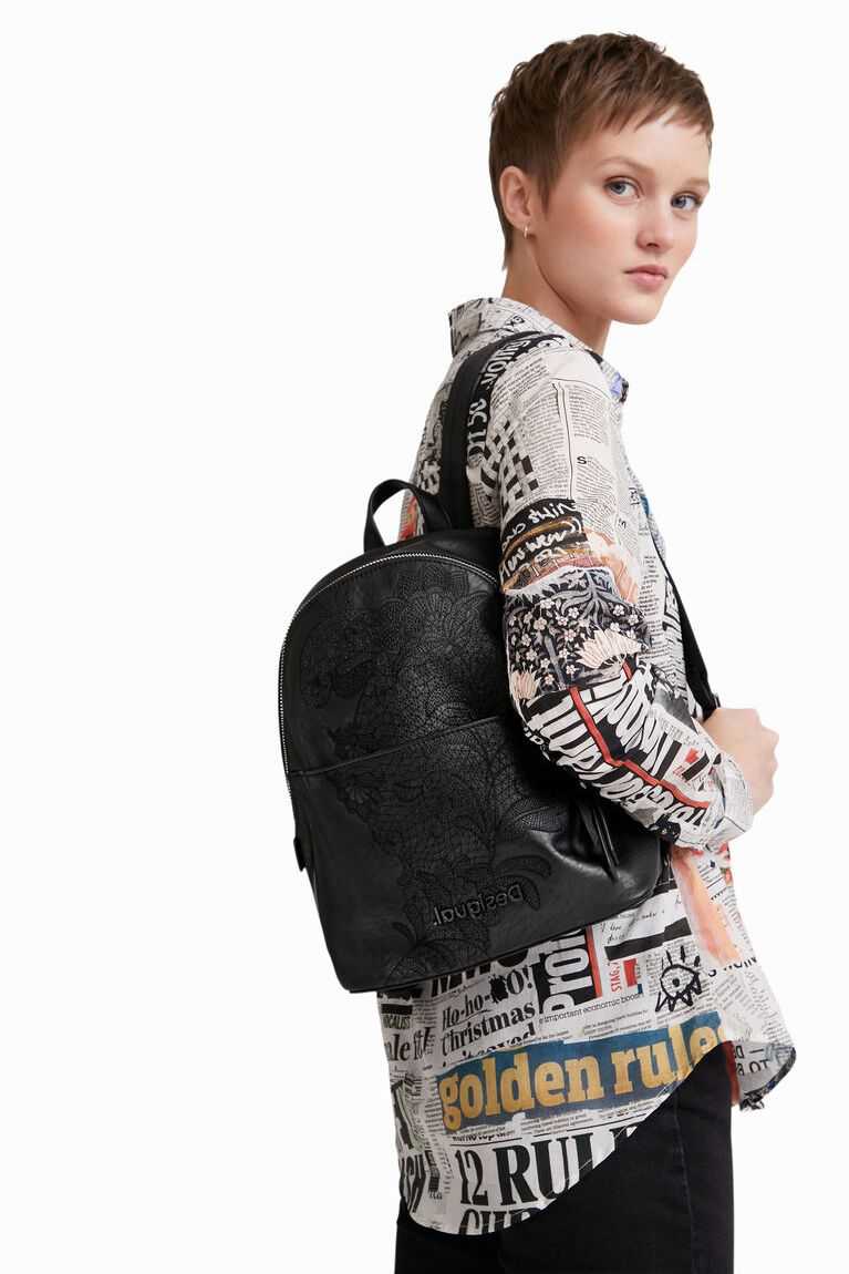 Bolsas De Mano Desigual Small with embroideries Mujer | ZXJ213504