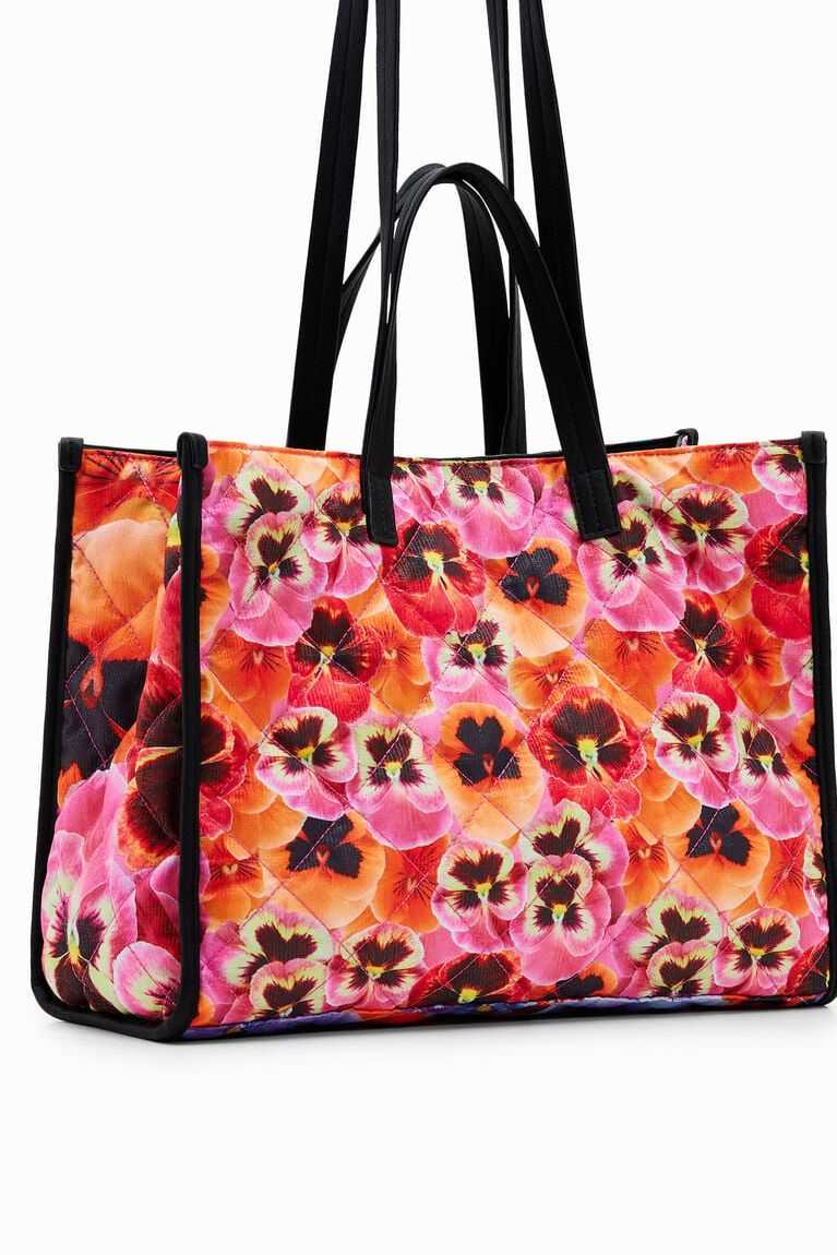 Bolsas Desigual Extra large floral patchwork shopper Mujer | JTE013268