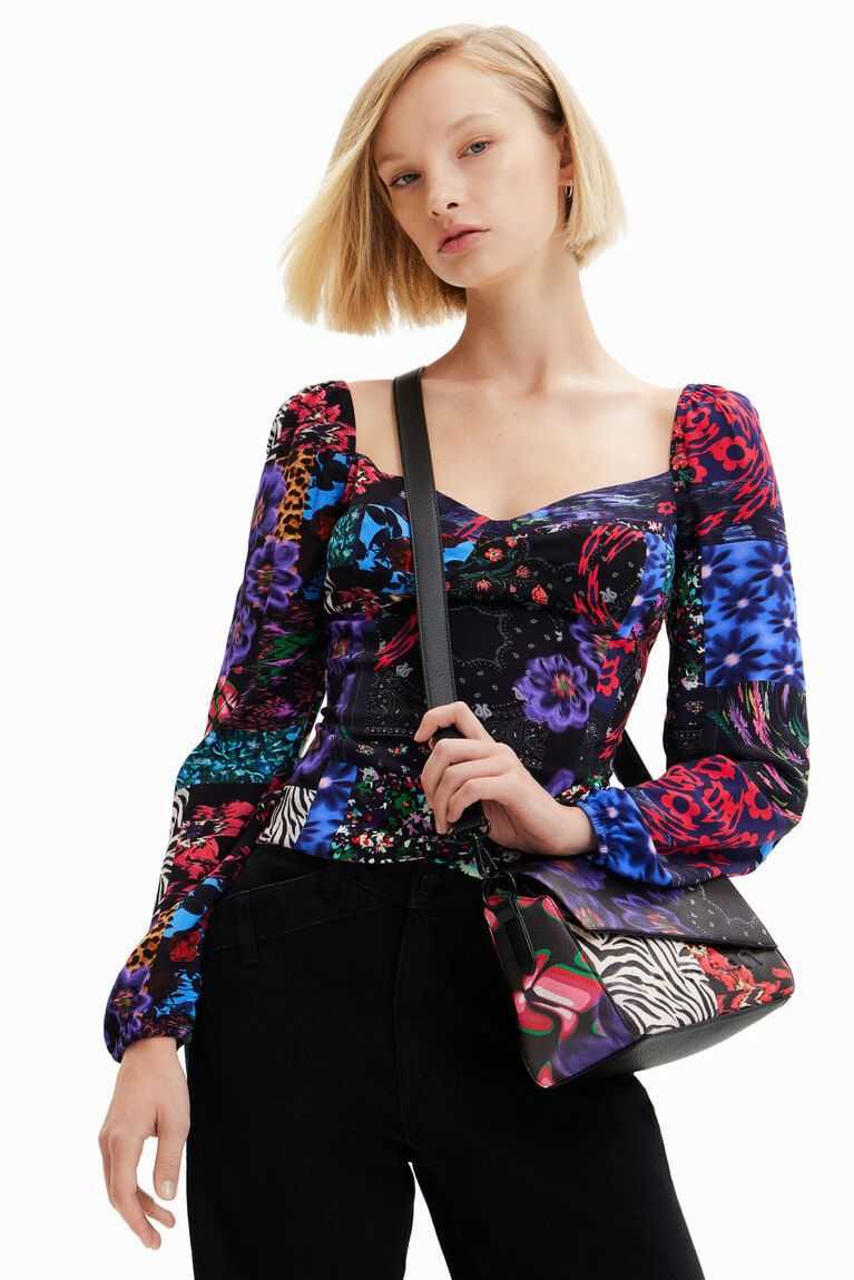 Bolsas Desigual Small patchwork Mujer | QYE536820