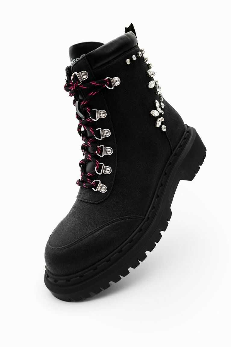 Botas Desigual Encaje-up with crystals Mujer | REU348769