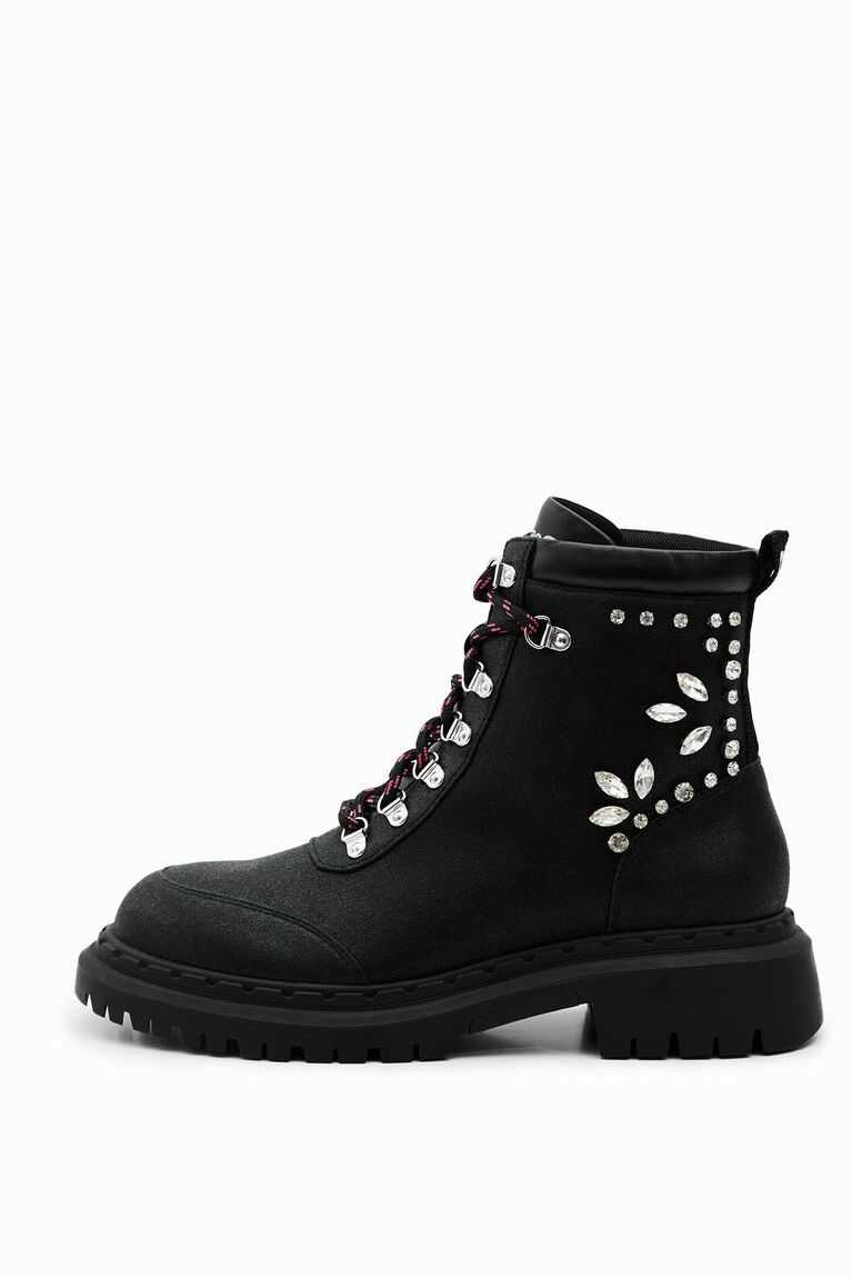 Botas Desigual Encaje-up with crystals Mujer | REU348769