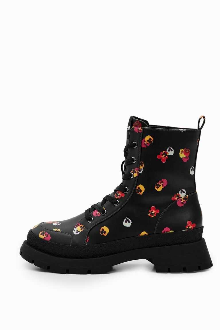 Botas Desigual Floral lace-up Mujer | OUV748065