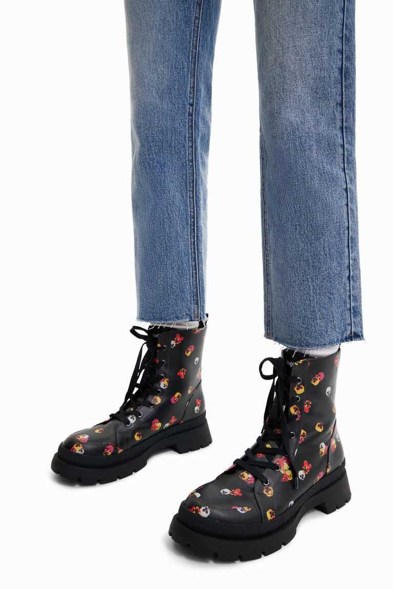 Botas Desigual Floral lace-up Mujer | OUV748065