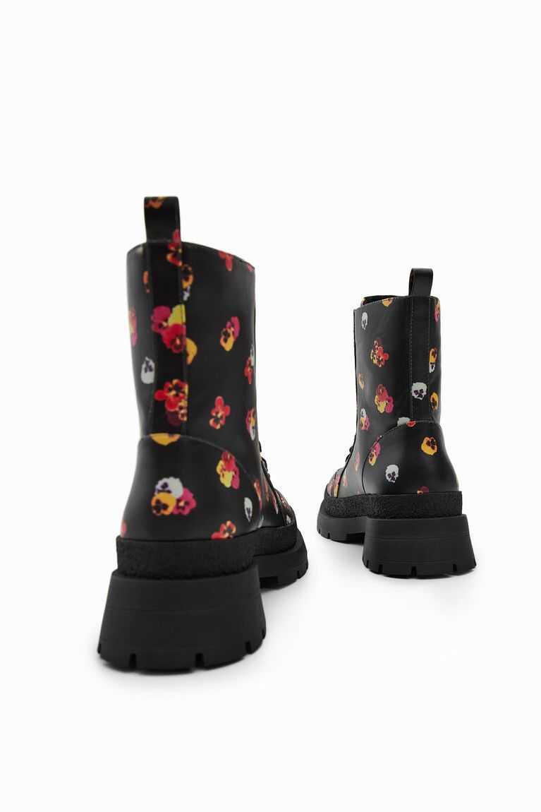 Botas Desigual Floral lace-up Mujer | OUV748065