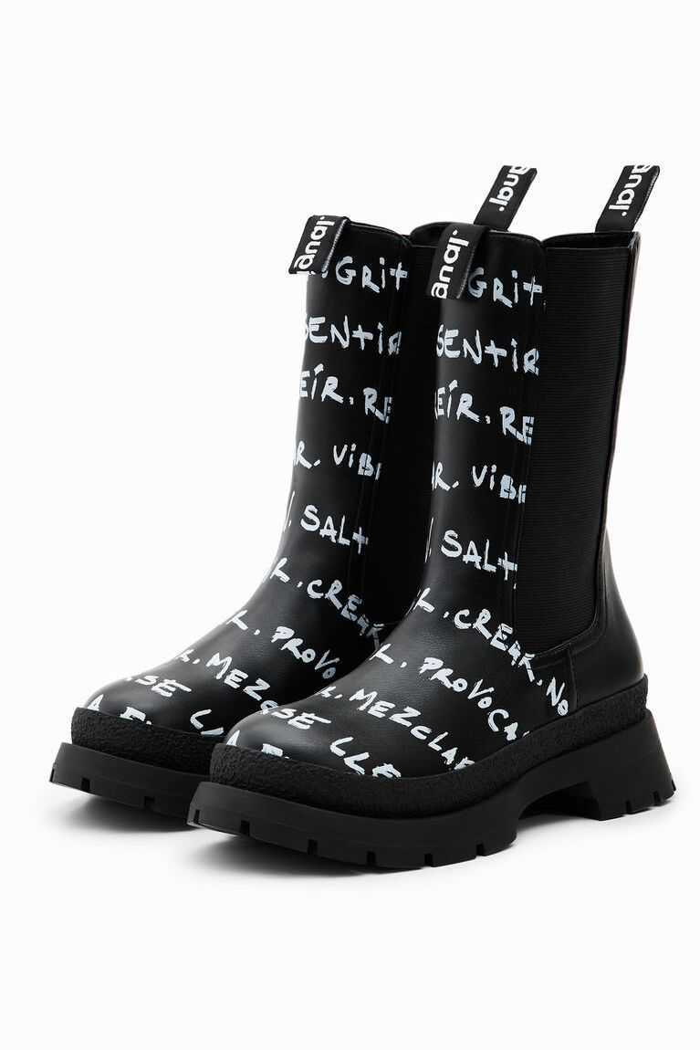 Botas Desigual High Chelsea with messages Mujer | POA439862