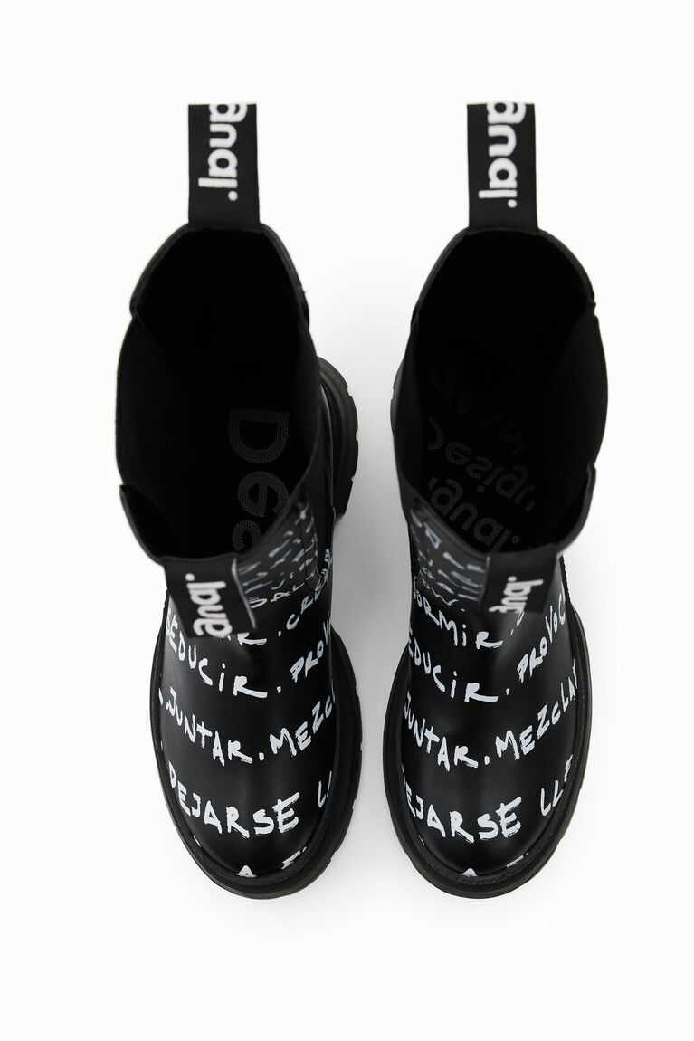 Botas Desigual High Chelsea with messages Mujer | POA439862