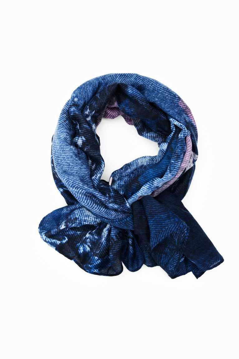 Bufandas Desigual Rectangular leaf foulard Mujer | LOQ157963