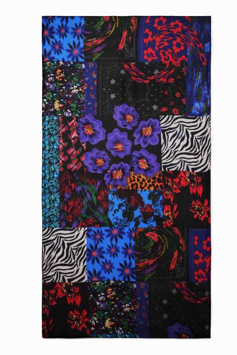 Bufandas Desigual Rectangular patch foulard Mujer | ERM081267