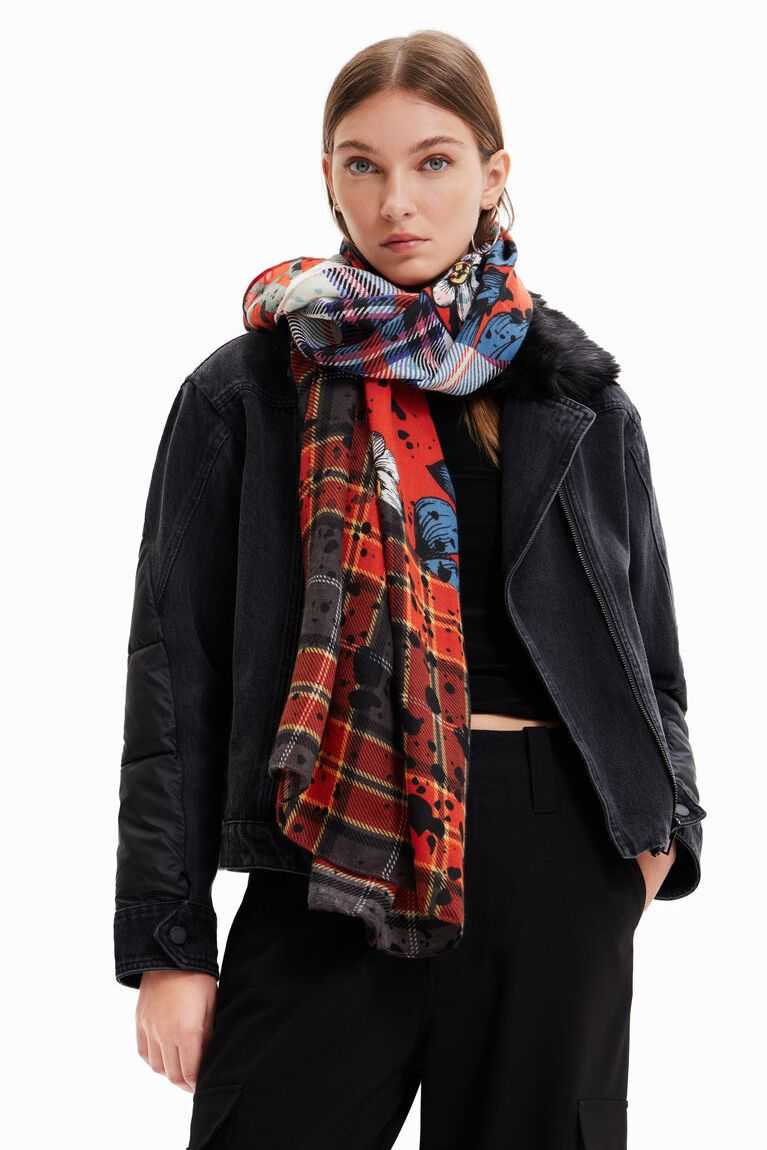 Bufandas Desigual Rectangular patchwork foulard Mujer | GUH942178