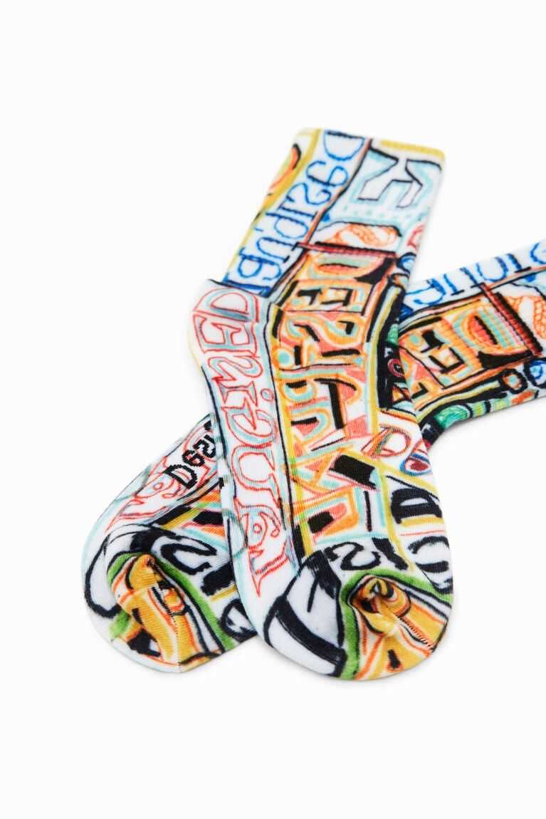 Calcetines Desigual Arty logo Mujer | HZU450719