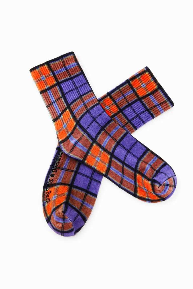 Calcetines Desigual Maria Escote tartan Mujer | XES307694