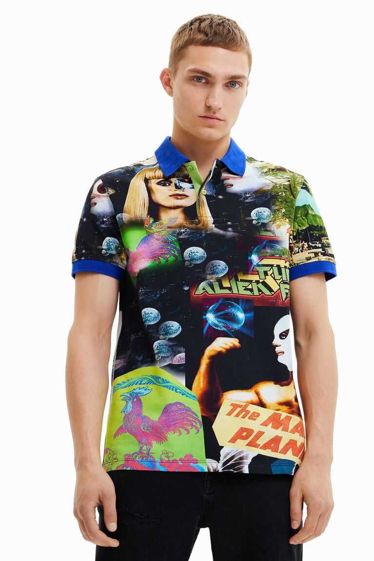 Camisa Polo Desigual Alien collage Hombre | FYM420953