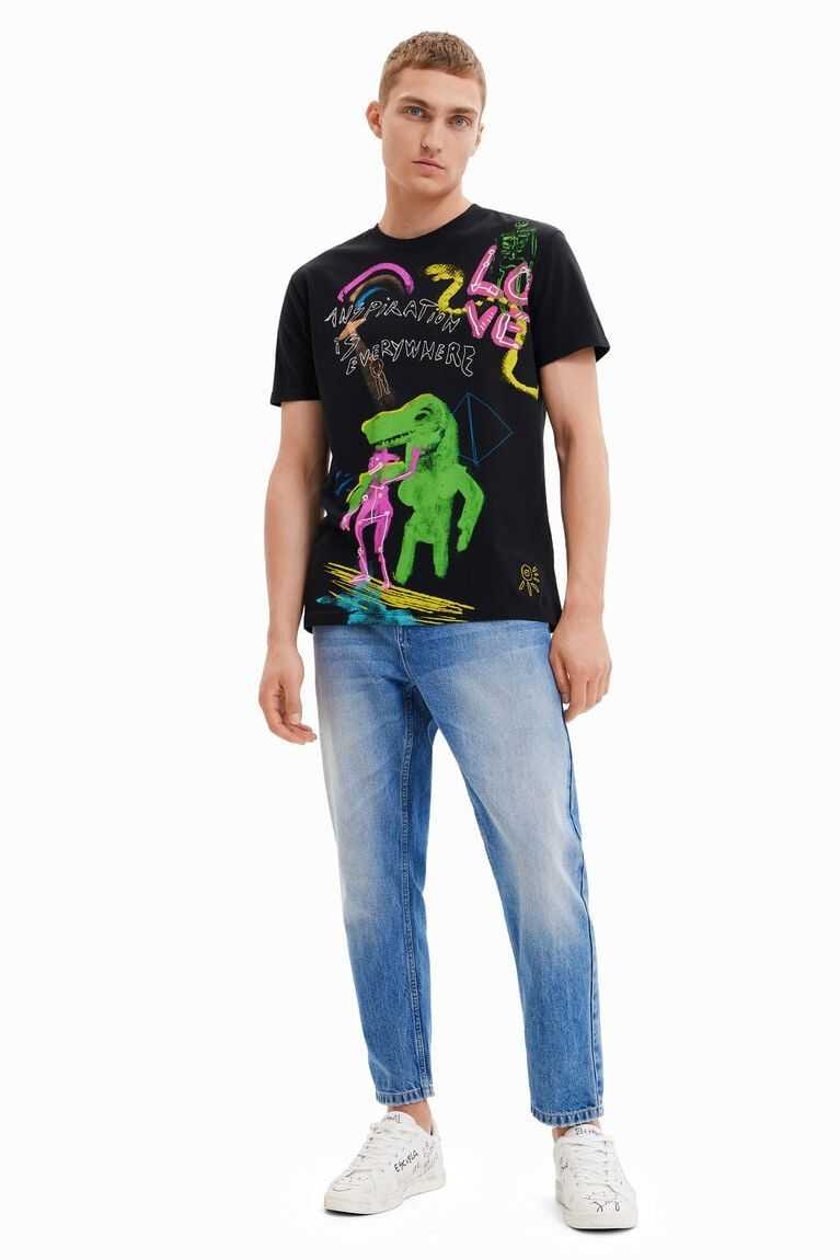 Camisa Polo Desigual Dino short-sleeve Hombre | ZXD365892