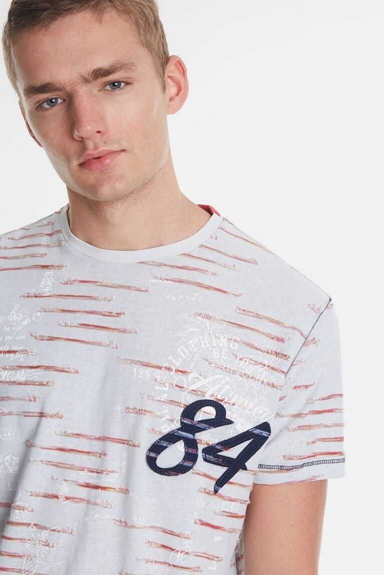 Camisa Polo Desigual Jacquard and number 84 Hombre | KJM402915