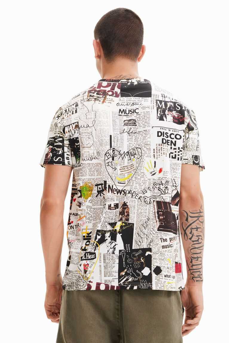 Camisa Polo Desigual Newspaper Hombre | JHK241386