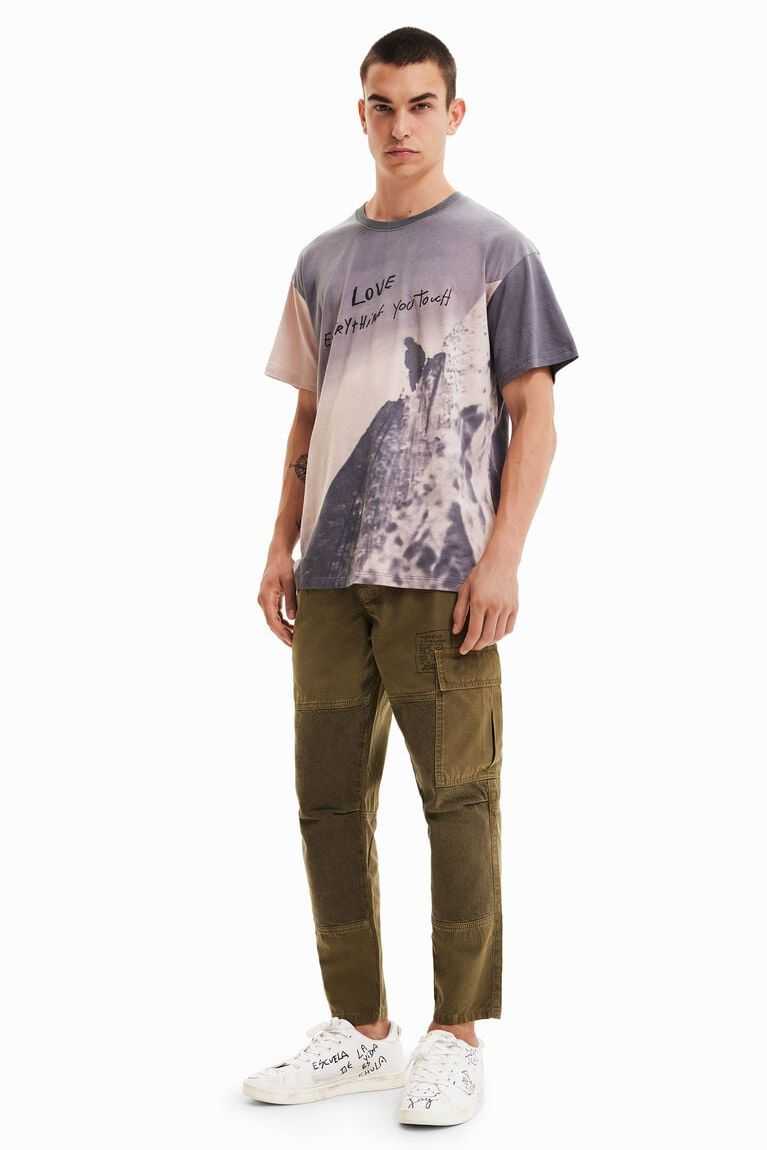 Camisa Polo Desigual Oversize mountain Hombre | AYG459031