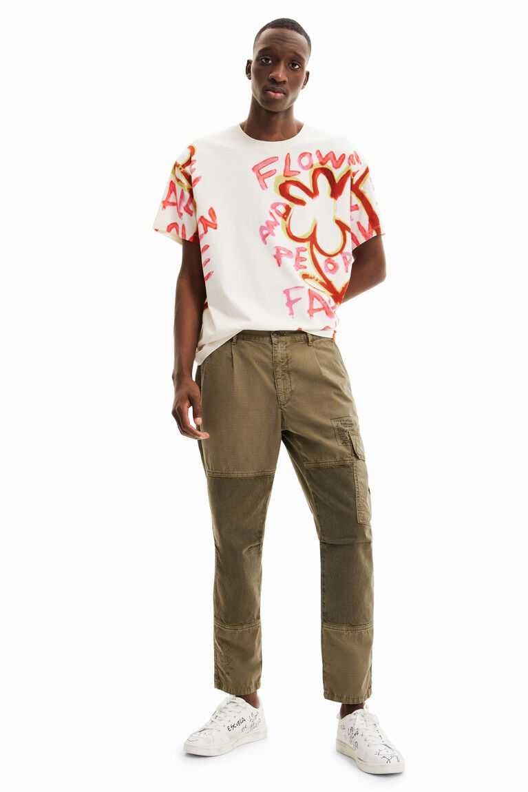 Camisa Polo Desigual Oversize with nature message Hombre | JXN342107