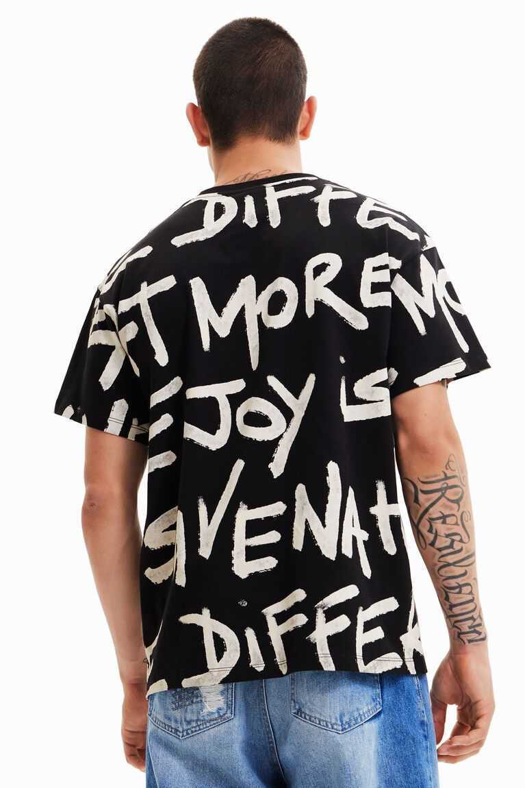 Camisa Polo Desigual Oversize words Hombre | FSL725036