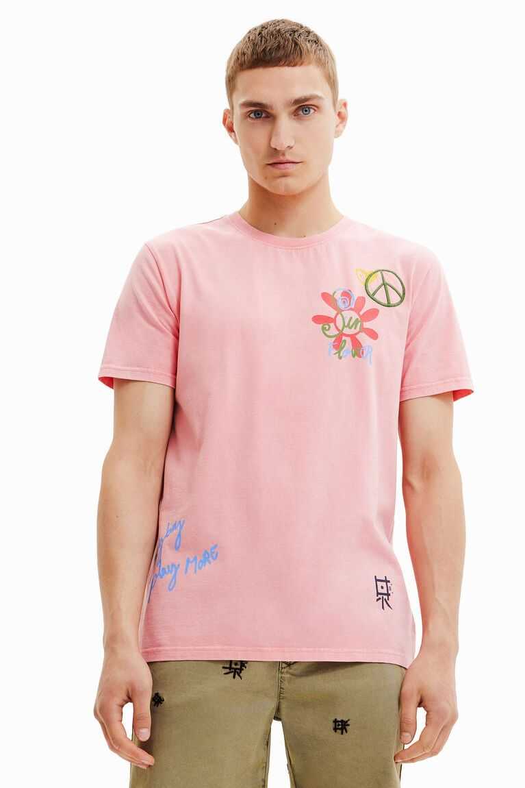 Camisa Polo Desigual Peace short-sleeve Hombre | QDU380542