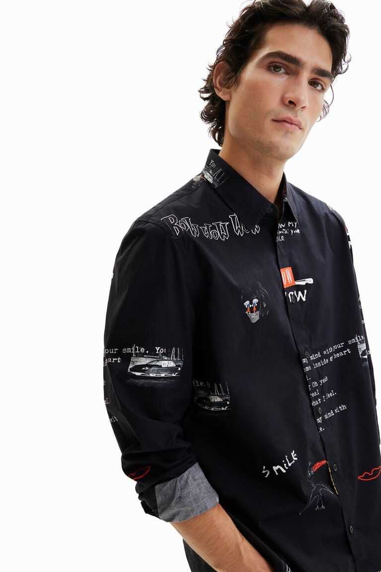 Camisas Desigual Arty message Hombre | NXM286094